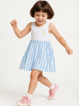 max - Girls Striped A-Line Dress