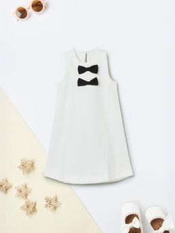 max - Girls Bow-Detailed Dress