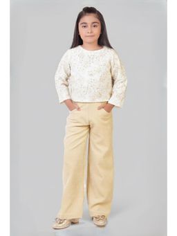 TINY GIRL - Floral Embroidered Sequins Detailed Top and Pant