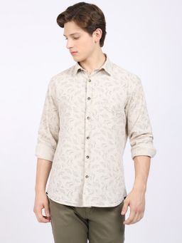 Cantabil - Men Beige Shirt