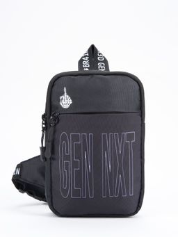 Bewakoof - Unisex Black Gen Next Printed Sling Bag