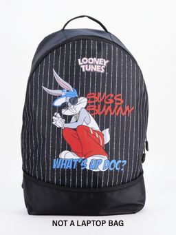 Bewakoof - Unisex Black Bad Bunny Bugs Printed Small Backpacks