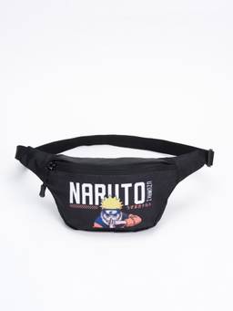Bewakoof - Official Naruto Merchandise Unisex Black Rogue Hitachi Printed Fanny Waist Bag