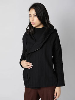RAREISM - Black Solid-plain Jackets And Coats