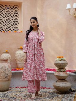 Rangdeep - Gahan Women Floral Regular Pure Cotton Kurta With Pant