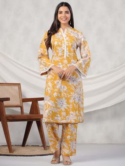 Rangdeep - Floral Regular Pure Cotton Co-Ord Set