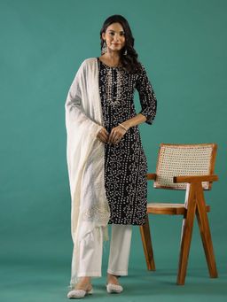 Rangdeep - Women Ethnic Motifs Regular Pure Cotton Kurta With Pant & Dupatta
