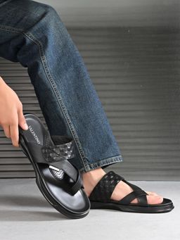 Valentino - Men Black Sandals