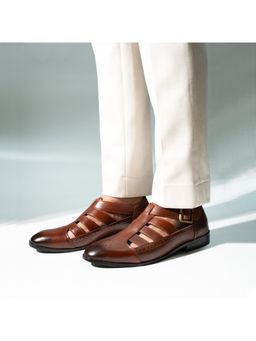 Monkstory - Pathani Heritage Sandals - Tan