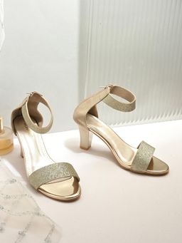 Valentino - Women Premium Gold Sandal Heels