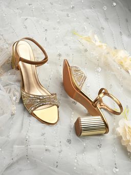 Valentino - Women Premium Bronze Sandal Heels