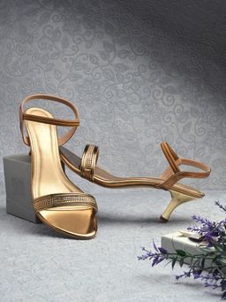 Valentino - Women Premium Bronze Sandal Heels