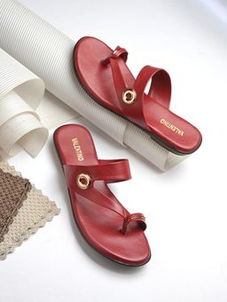 Valentino - Women Maroon Sandals