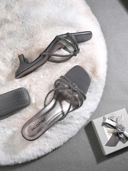 Valentino - Women Premium Silver Sandal Heels