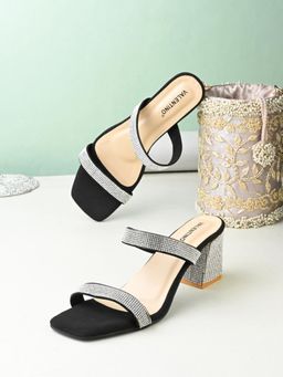 Valentino - Women Premium Black Sandal Heels