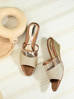 Valentino - Women Premium Gold Wedges