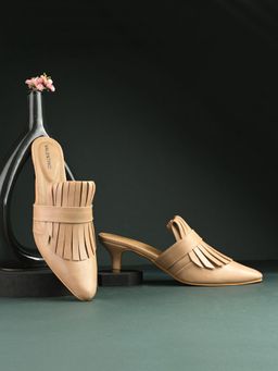 Valentino - Women Premium Beige Mules