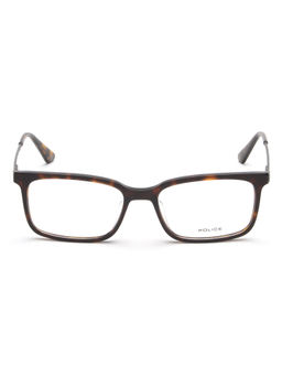 Police - Square VPL687K52722FR Brown Medium Eyeglass Frames