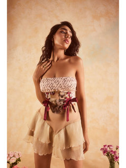 Lea Clothing - Ruth Vintage Ruffled Mini Skirt