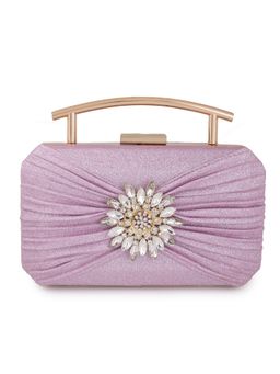 TREASO CLOSET - Pink Amelia Clutch Bag for Women