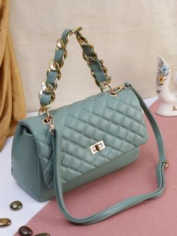 TREASO CLOSET - Green Luca Quilted Bag for Women