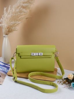 TREASO CLOSET - Light Olive Margot Sling Bag for Women