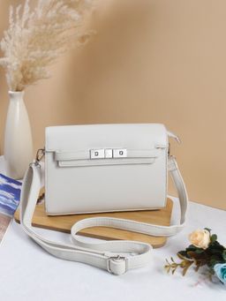 TREASO CLOSET - Off White Margot Sling Bag for Women