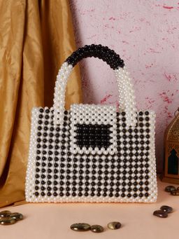 TREASO CLOSET - Black Rosemary Pearl Bag for Women