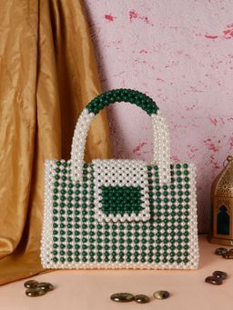 TREASO CLOSET - Green Rosemary Pearl Bag for Women