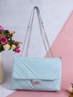 TREASO CLOSET - Green Zion Quilted Shoulder Bag for Women