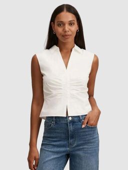 Forever New - Stella Cotton Ruched Top
