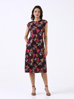 Powersutra - Women Multicolor Drop-Shoulder Dress