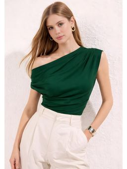 Lounge Dreams - One Shoulder Extended Sleeve Top