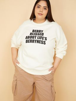 max - Alaya F X Urb_N Women Printed Oversized Sweatshirt