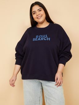 max - Alaya F X Urb_N Women Printed Oversized Sweatshirt