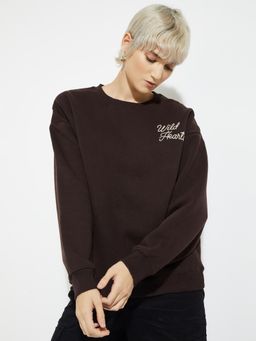 max - Alaya F X Urb_N Women Printed Oversized Sweatshirt