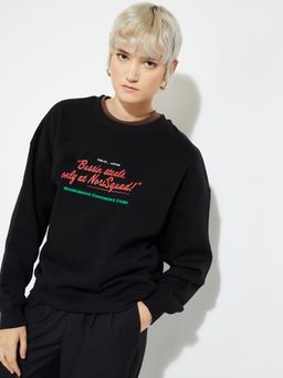 max - Alaya F X Urb_N Women Printed Oversized Sweatshirt