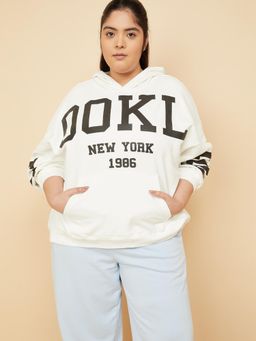 max - Women Printed Oversized Hoodie