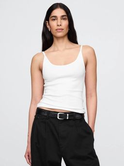 GAP - White Women's Slim-Fit Tank Cotton Top
