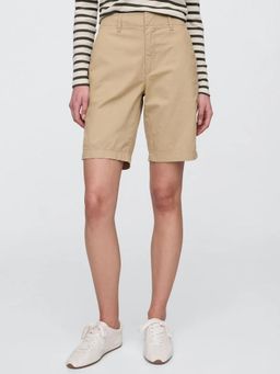 GAP - Brown Women Slim-Fit Bermuda Shorts