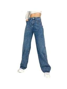 VBEAUTI - High Rise Women Ice Wideleg Streachable Jeans