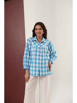 Sugnaa - Blue Gingham Check Shirt