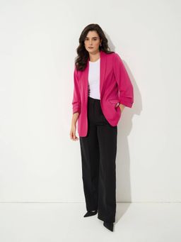 SALT Attire - Womens Spunky Luxe Pink Blazer