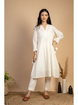 Mushio - Esha Kurta with Tassel Sleeves