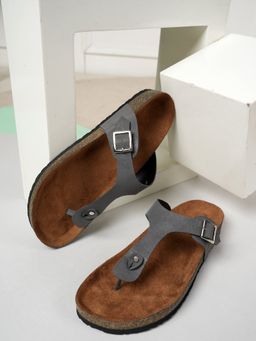 MOZAFIA - Women Flat Grey Sandals