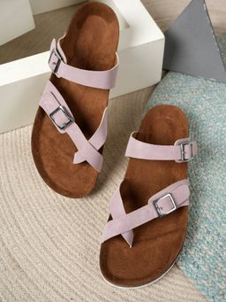 MOZAFIA - Women Flat Pink Sandals