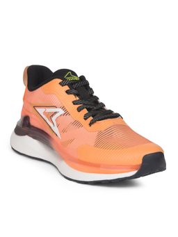 Power - Lace Up Orange Walking Shoes for Men