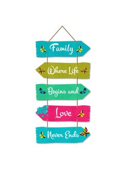 Art Vibes - Wooden Wall Hanging for Home Decoration