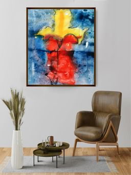 The Art House - Abstract Painting Multicolor (40X30 Inches)