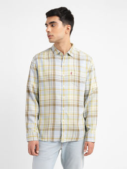 Levi's - Blue Mens Checkered Slim Fit Shirt
